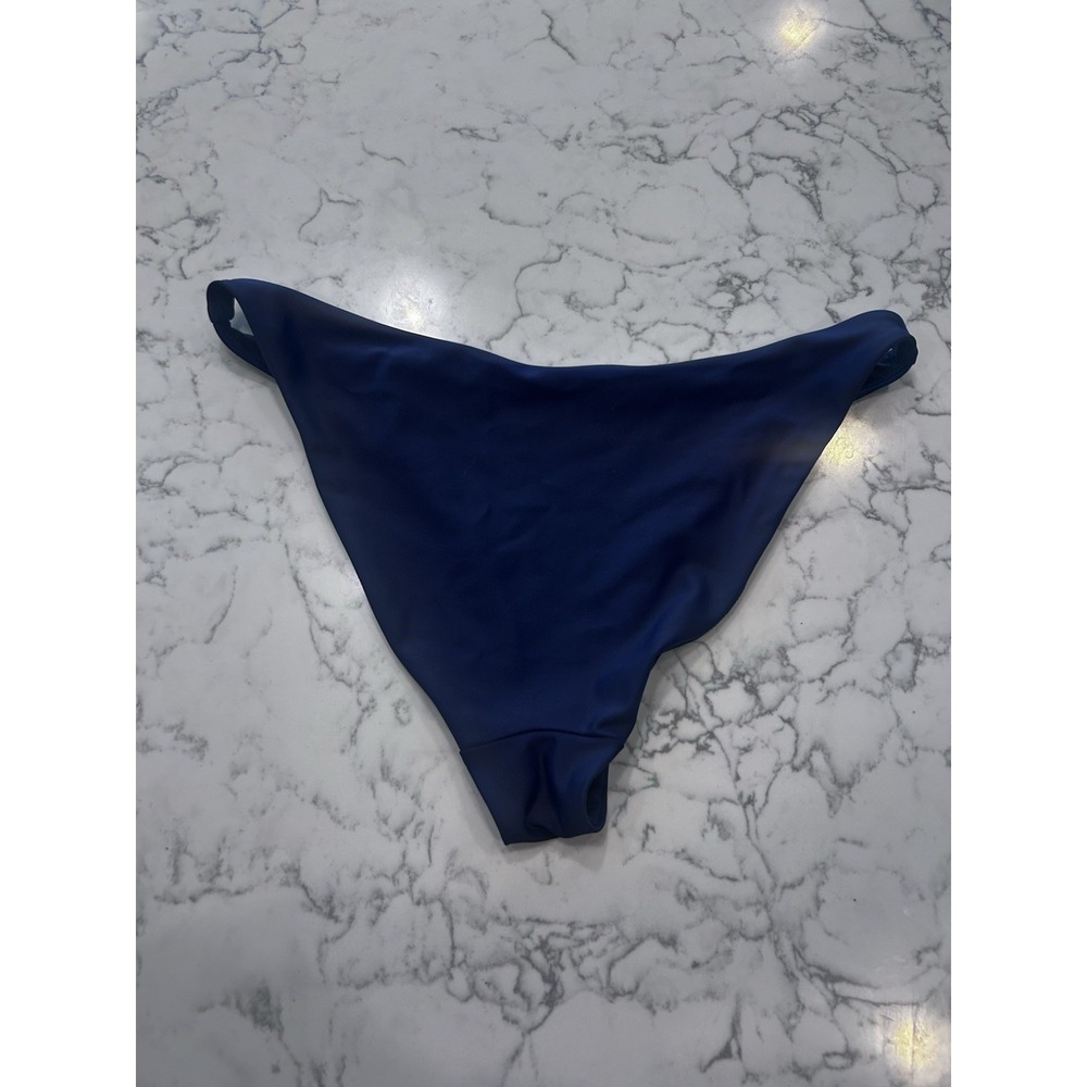 Quince Deep Navy Italian Low Rise Bikini Bottoms Size Small - Picture 2 of 3